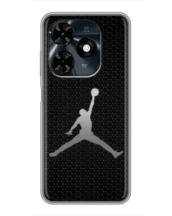 Чохол для TECNO Spark 20c з картинкою «Jordan Dark Carbon»