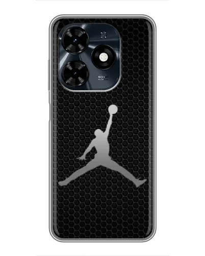 Чохол для TECNO Spark 20c з картинкою «Jordan Dark Carbon»