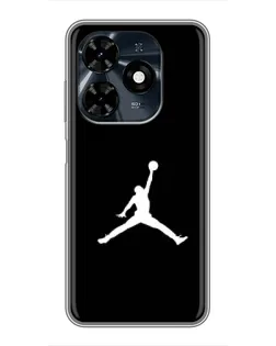Чохол для TECNO Spark 20c з картинкою «Jordan Silhouette»