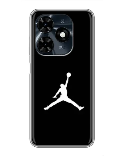 Чохол для TECNO Spark 20c з картинкою «Jordan Silhouette»