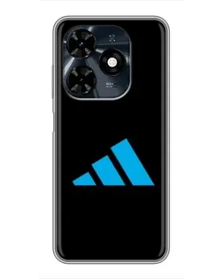Чехол для TECNO Spark 20c с картинкой «Adidas Cyan Logo»