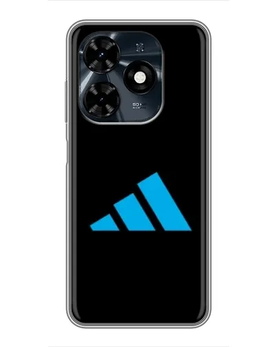 Чехол для TECNO Spark 20c с картинкой «Adidas Cyan Logo»