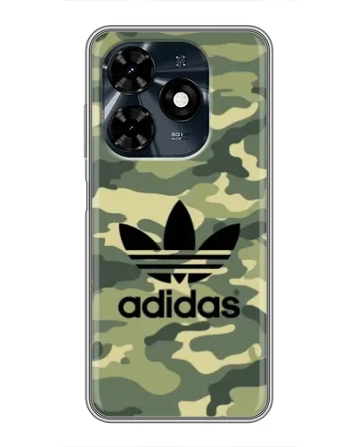 Чехол для TECNO Spark 20c с картинкой «Милитари стиль Adidas»