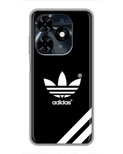 Чехол для TECNO Spark 20c с картинкой «Adidas с диагональными полосами»