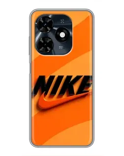 Чохол для TECNO Spark 20c з картинкою «Помаранчевий драйв Nike»