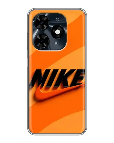 Чехол для TECNO Spark 20c с картинкой «Оранжевый драйв Nike»