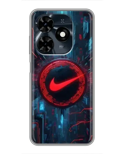 Чехол для TECNO Spark 20c с картинкой «Техногенный стиль Nike»