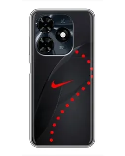 Чехол для TECNO Spark 20c с картинкой «Абстрактный дизайн Nike»