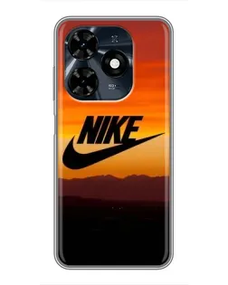Чехол для TECNO Spark 20c с картинкой «Nike — вечерний горизонт»