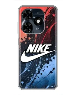Чехол для TECNO Spark 20c с картинкой «Градиентный принт Найк»