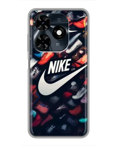 Чехол для TECNO Spark 20c с картинкой «Коллекция кроссовок Nike»