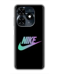 Чехол для TECNO Spark 20c с картинкой «Nike — городская ночь»