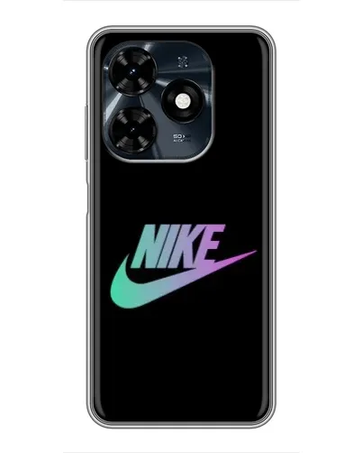 Чехол для TECNO Spark 20c с картинкой «Nike — городская ночь»