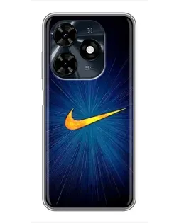 Чохол для TECNO Spark 20c з картинкою «Синій пульс Nike»