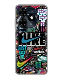 Чохол для TECNO Spark 20c з картинкою «Яскравий колаж Nike»