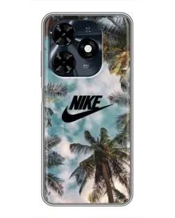 Чохол для TECNO Spark 20c з картинкою «Тропічний принт Nike»