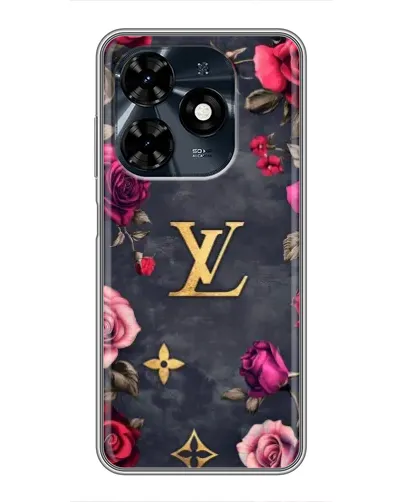 Чехол для TECNO Spark 20c с картинкой «Цветочный Louis Vuitton»