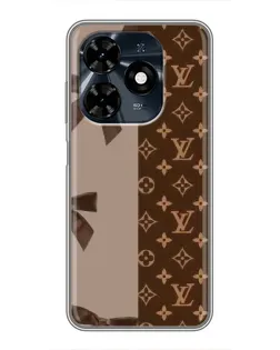 Чехол для TECNO Spark 20c с картинкой «Louis Vuitton — банты»