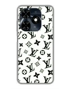 Чехол для TECNO Spark 20c с картинкой «Монохромный хаос LV»