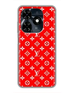 Чехол для TECNO Spark 20c с картинкой «Яркий паттерн LV»