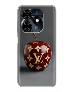 Чехол для TECNO Spark 20c с картинкой «Красное яблоко LV»