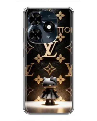 Чехол для TECNO Spark 20c с картинкой «Монограмма с фигурой»