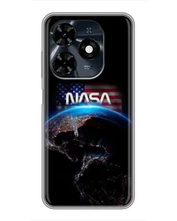 Чохол для TECNO Spark 20c з картинкою «Земля з космосу NASA»