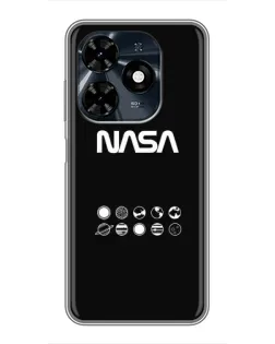 Чохол для TECNO Spark 20c з картинкою «NASA — технічний принт»