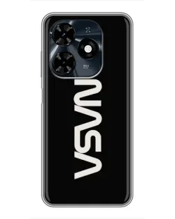 Чохол для TECNO Spark 20c з картинкою «NASA — вертикальний логотип»