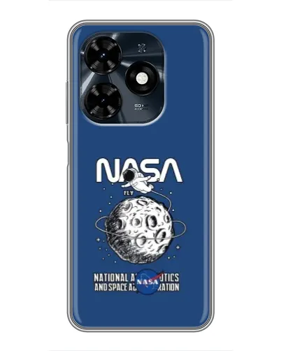 Чохол для TECNO Spark 20c з картинкою «NASA — місячна місія»