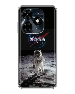 Чохол для TECNO Spark 20c з картинкою «Астронавт на Місяці»