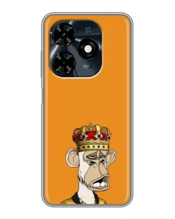 Чохол для TECNO Spark 20c з картинкою «Золота мавпа Bored Ape»