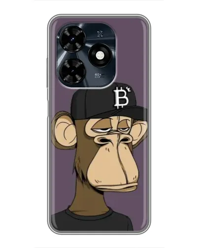 Чехол для TECNO Spark 20c с картинкой «Bored Ape в кепке»