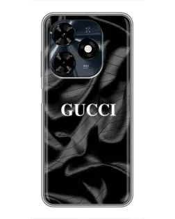 Чохол для TECNO Spark 20c з картинкою «Gucci — шовкові хвилі»