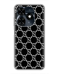 Чохол для TECNO Spark 20c з картинкою «Gucci — сітчастий паттерн»