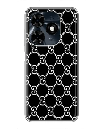Чохол для TECNO Spark 20c з картинкою «Gucci — сітчастий паттерн»
