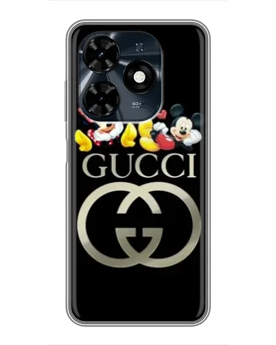 Чохол для TECNO Spark 20c з картинкою «Gucci — герої Disney»