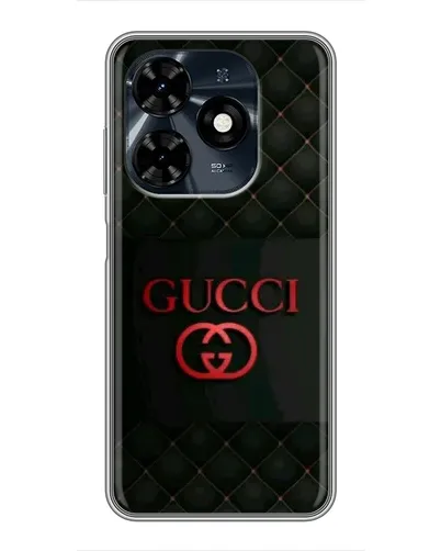 Чохол для TECNO Spark 20c з картинкою «Gucci — стьобаний чорний»