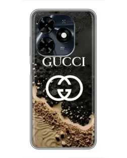 Чохол для TECNO Spark 20c з картинкою «Gucci — піщані дюни»
