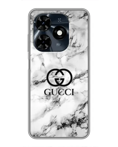 Чохол для TECNO Spark 20c з картинкою «Gucci — мармуровий шик»