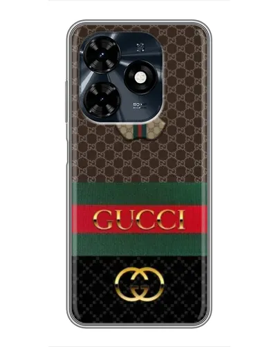 Чохол для TECNO Spark 20c з картинкою «Gucci — брендований десерт»
