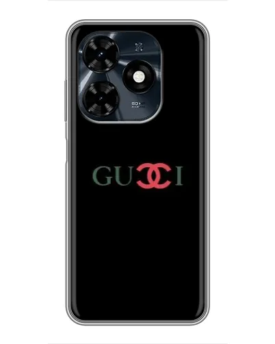 Чохол для TECNO Spark 20c з картинкою «Gucci — червоний градієнт»
