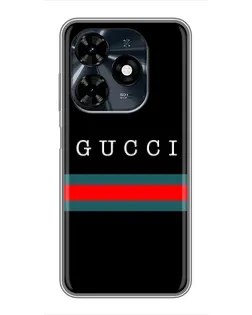 Чохол для TECNO Spark 20c з картинкою «Gucci — червоний пояс»