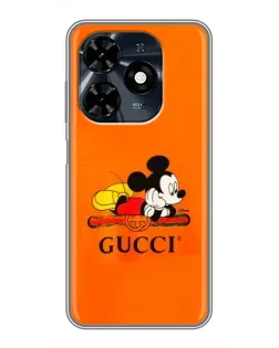 Чохол для TECNO Spark 20c з картинкою «Міккі Маус Gucci — помаранч» Чохол для TECNO Spark 20c з картинкою «Міккі Маус Gucci — помаранч»