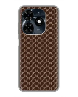 Чохол для TECNO Spark 20c з картинкою «Gucci — шоколадна сітка» Чохол для TECNO Spark 20c з картинкою «Gucci — шоколадна сітка»