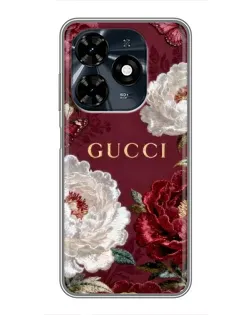 Чохол для TECNO Spark 20c з картинкою «Gucci — бордові троянди» Чохол для TECNO Spark 20c з картинкою «Gucci — бордові троянди»