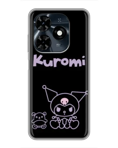 Чохол для TECNO Spark 20c з картинкою «Kuromi — чорний мінімалізм» Чохол для TECNO Spark 20c з картинкою «Kuromi — чорний мінімалізм»