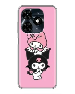 Чохол для TECNO Spark 20c з картинкою «My Melody та Kuromi»