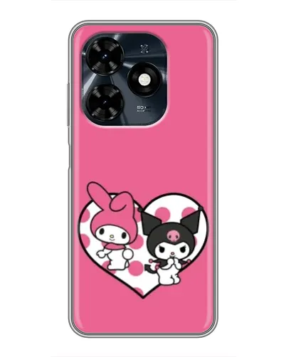 Чохол для TECNO Spark 20c з картинкою «Kuromi та My Melody» Чохол для TECNO Spark 20c з картинкою «Kuromi та My Melody»