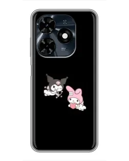 Чохол для TECNO Spark 20c з картинкою «My Melody та Kuromi»